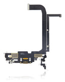 Replacement Charging Port Flex Cable Compatible with Apple iPhone 13 Pro Max (Premium) (Gold)