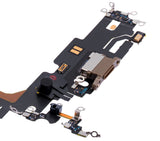 Replacement Charging Port Flex Cable Compatible with Apple iPhone 13 Pro Max (Premium) (Gold)