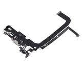 Replacement Charging Port Flex Cable Compatible with Apple iPhone 13 Pro Max (Used OEM Pull) (Silver)