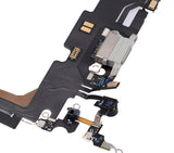 Replacement Charging Port Flex Cable Compatible with Apple iPhone 13 Pro Max (Used OEM Pull) (Silver)