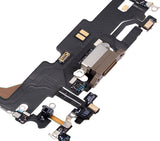 Replacement Charging Port Flex Cable Compatible with Apple iPhone 13 Pro Max (Used OEM Pull) (Gold)