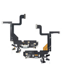 Replacement Charging Port Flex Cable Compatible with Apple iPhone 13 Pro (Premium) (Silver)