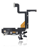 Replacement Charging Port Flex Cable Compatible with Apple iPhone 13 Pro (Premium) (Silver)