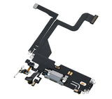 Replacement Charging Port Flex Cable Compatible with Apple iPhone 13 Pro (Premium) (Silver)