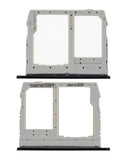 Replacement Sim Card + SD Card Tray Compatible with LG Q60 / K50 ( 2019 / X520 ) / K40S (2019 / X430) (Gray)