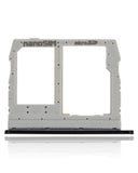 Replacement Sim Card + SD Card Tray Compatible with LG Q60 / K50 ( 2019 / X520 ) / K40S (2019 / X430) (Gray)