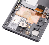 Replacement OLED Assembly With Frame Compatible with LG Velvet 5G (Non-Verizon 5G UW Frame) (Refurbished) (Black)