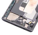 Replacement OLED Assembly With Frame Compatible with LG Velvet 5G (Non-Verizon 5G UW Frame) (Refurbished) (Black)
