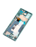 Replacement OLED Assembly With Frame Compatible with LG Velvet 5G (Non-Verizon 5G UW Frame) (Refurbished) (Green)