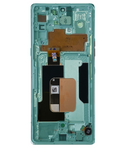Replacement OLED Assembly With Frame Compatible with LG Velvet 5G (Non-Verizon 5G UW Frame) (Refurbished) (Green)