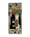 Replacement OLED Assembly With Frame Compatible with LG Velvet 5G (Verizon 5G UW Frame Only) (Refurbished) (Silver)