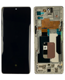Replacement OLED Assembly With Frame Compatible with LG Velvet 5G (Verizon 5G UW Frame Only) (Refurbished) (Silver)