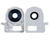 Replacement Back Camera Lens With Bracket Compatible with LG Velvet (White)