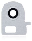 Replacement Back Camera Lens With Bracket Compatible with LG Velvet (White)