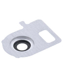 Replacement Back Camera Lens With Bracket Compatible with LG Velvet (White)