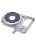 Replacement Back Camera Lens With Bracket Compatible with LG Velvet (White)
