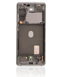 Replacement OLED Assembly With Frame Compatible with Samsung Galaxy S20 FE 4G / 5G (Refurbished) (Cloud White)