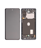 Replacement OLED Assembly With Frame Compatible with Samsung Galaxy S20 FE 4G / 5G (Refurbished) (Cloud Navy)