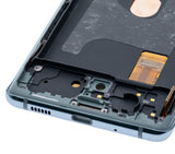 Replacement OLED Assembly With Frame Compatible with Samsung Galaxy S20 FE 4G / 5G (Refurbished) (Cloud Mint)