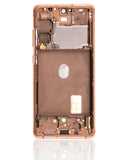 Replacement OLED Assembly With Frame Compatible with Samsung Galaxy S20 FE 4G / 5G (Refurbished) (Cloud Orange)