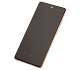 Replacement OLED Assembly With Frame Compatible with Samsung Galaxy S20 FE 4G / 5G (Refurbished) (Cloud Orange)