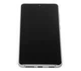 Replacement OLED Assembly With Frame Compatible with Samsung Galaxy S21 FE 5G (US & International Version) (Service Pack) (White)