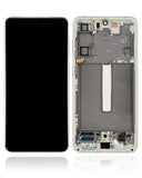 Replacement OLED Assembly With Frame Compatible with Samsung Galaxy S21 FE 5G (US & International Version) (Service Pack) (Olive Green)