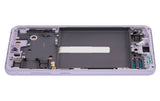 Replacement OLED Assembly With Frame Compatible with Samsung Galaxy S21 FE 5G (US & International Version) (Service Pack) (Lavender)