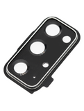 Replacement Back Camera Lens With Cover Bezel Ring Compatible with Samsung Galaxy S20 FE 4G / 5G (Cosmic Black)