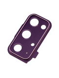 Replacement Back Camera Lens With Cover Bezel Ring Compatible with Samsung Galaxy S20 FE 4G / 5G (Purple)