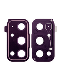 Replacement Back Camera Lens With Cover Bezel Ring Compatible with Samsung Galaxy S20 FE 4G / 5G (Purple)