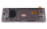 Replacement OLED Assembly With Frame Compatible with Samsung Galaxy S20 FE 4G / 5G (Aftermarket Plus) (Cloud Lavender)