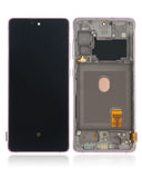 Replacement OLED Assembly With Frame Compatible with Samsung Galaxy S20 FE 4G / 5G (Aftermarket Plus) (Cloud Lavender)