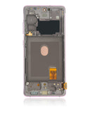 Replacement OLED Assembly With Frame Compatible with Samsung Galaxy S20 FE 4G / 5G (Aftermarket Plus) (Cloud Lavender)