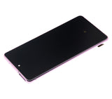 Replacement OLED Assembly With Frame Compatible with Samsung Galaxy S20 FE 4G / 5G (Aftermarket Plus) (Cloud Lavender)