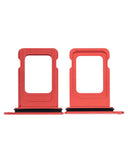 Replacement Single Sim Card Tray Compatible with Apple iPhone 13 (Red)
