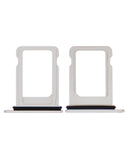 Replacement Single Sim Card Tray Compatible with Apple iPhone 12 Mini / 13 Mini (White)