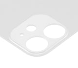 Replacement Back Glass With 3M Adhesive Compatible with Apple iPhone 12 Mini (No Logo / Large Camera Hole) (White)