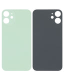Replacement Back Glass With 3M Adhesive Compatible with Apple iPhone 12 Mini (No Logo / Large Camera Hole) (Green)