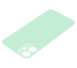 Replacement Back Glass With 3M Adhesive Compatible with Apple iPhone 12 Mini (No Logo / Large Camera Hole) (Green)
