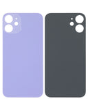 Replacement Back Glass With 3M Adhesive Compatible with Apple iPhone 12 Mini (No Logo / Large Camera Hole) (Purple)