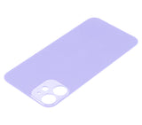 Replacement Back Glass With 3M Adhesive Compatible with Apple iPhone 12 Mini (No Logo / Large Camera Hole) (Purple)