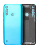 Replacement Back cover Glass Compatible with Motorola Moto G8 Power Lite (XT2055 / 2020) (Arctic Blue)