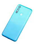 Replacement Back cover Glass Compatible with Motorola Moto G8 Power Lite (XT2055 / 2020) (Arctic Blue)