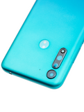 Replacement Back cover Glass Compatible with Motorola Moto G8 Power Lite (XT2055 / 2020) (Arctic Blue)