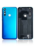 Replacement Back cover Glass Compatible with Motorola Moto G8 Power Lite (XT2055 / 2020) (Arctic Blue)