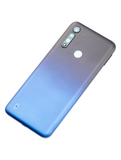Replacement Back cover Glass Compatible with Motorola Moto G8 Power Lite (XT2055 / 2020) (Royal Blue)