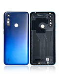 Replacement Back cover Glass Compatible with Motorola Moto G8 Power Lite (XT2055 / 2020) (Royal Blue)