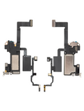 Replacement Earpiece Speaker With Proximity Sensor Cable Compatible with Apple iPhone 12 / 12 Pro (Warning: Soldering Required For Face ID Functionality) (Premium)