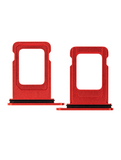 Replacement Single Sim Card Tray Compatible with Apple iPhone 12 (Red)